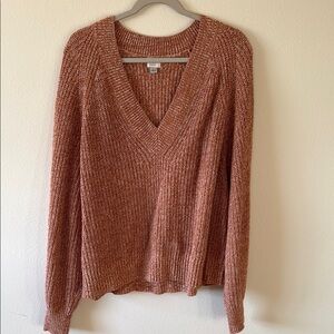 Women's V-Neck Sweater in Rust by Universal Thread